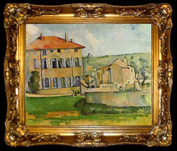 framed  Paul Cezanne Jas de Bouffan, ta009-2